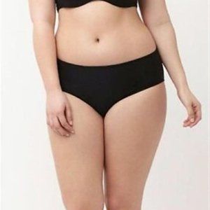 Swim by Cacique Swim Bottom Mid-Rise Black Size 28